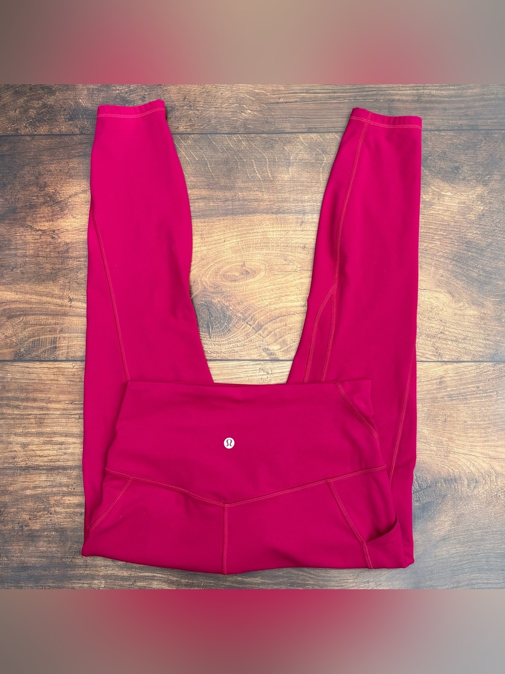 Lululemon Align High Rise Pant With Pockets 25" In Berry Rumble Size 8